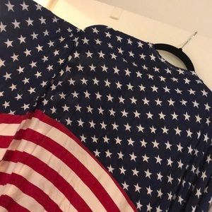 Red, White and Blue pashmina